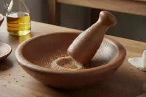 Trik hilangkan bau tanah pada cobek baru, cukup pakai minyak dan garam