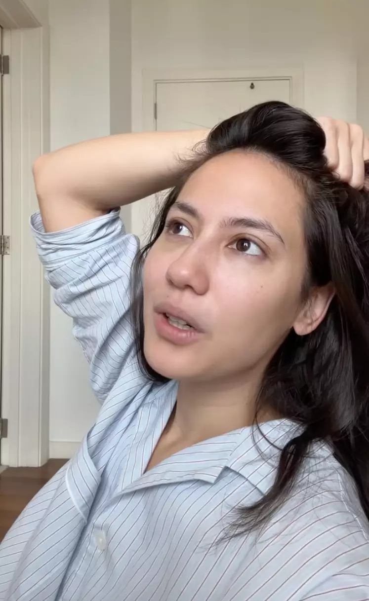 Pevita Pearce isi bensin TikTok @chubathedog