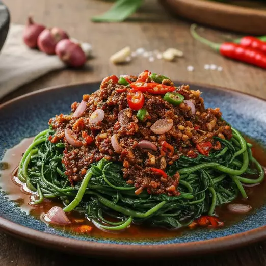 Resep kangkung brambang asem simpel, menu tanggal tua yang bikin nagih