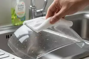 Cara membersihkan kaca helm kusam tanpa gores, cukup pakai tisu dapur