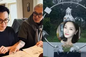 Setahun kepergian Barbie Hsu, Koo Jun Yup resmikan patung memorial istri yang didesain sendiri