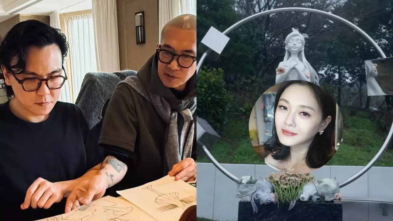 Setahun kepergian Barbie Hsu, Koo Jun Yup resmikan patung memorial istri yang didesain sendiri