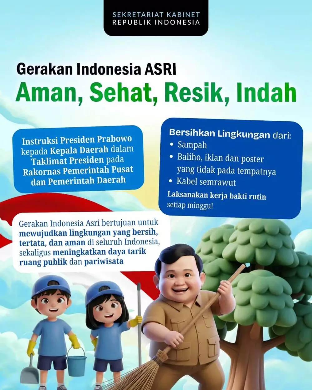 Program Gentengisasi Instagram @sekretariat.kabinet