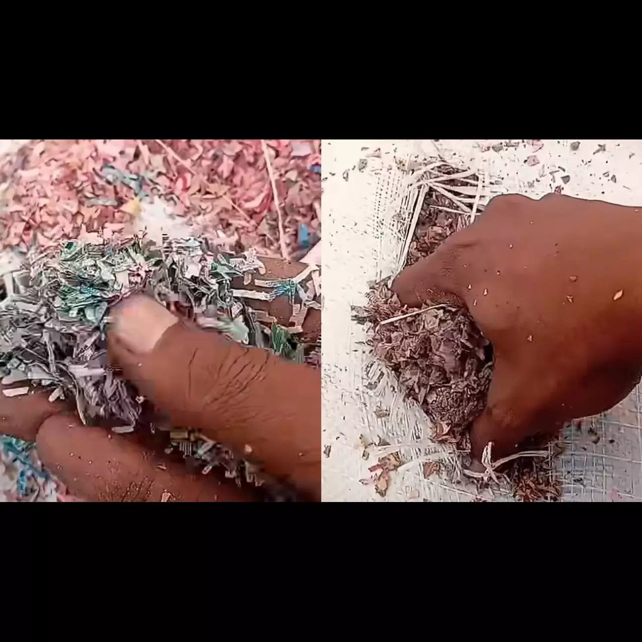 5 Potret limbah mirip cacahan uang Rp50-Rp100 ribu ditemukan di TPS liar Bekasi