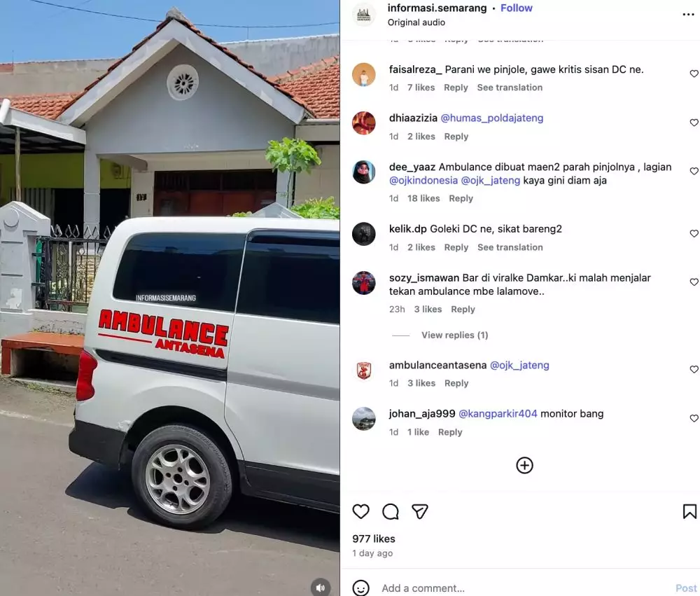 orderan fiktif debt collector ambulance berbagai sumber