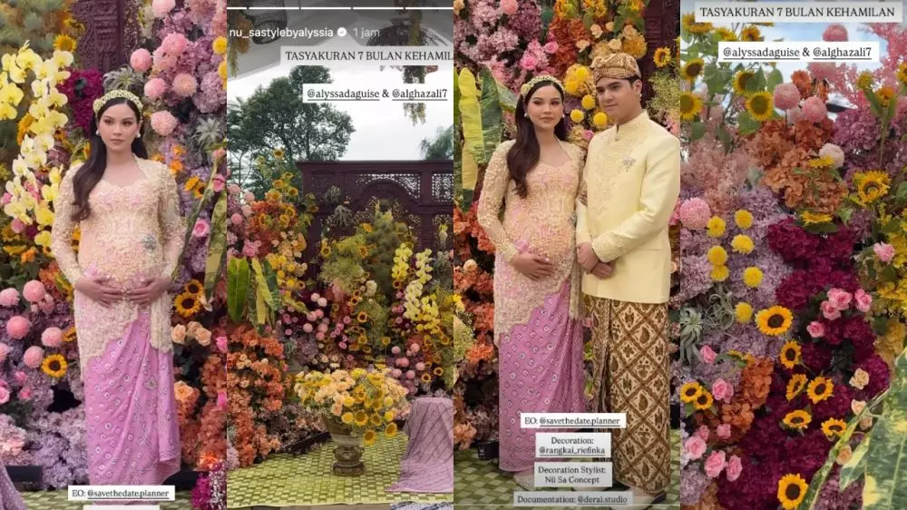 Al Ghazali Alyssa Daguise tasyakuran 7 bulanan berbagai sumber