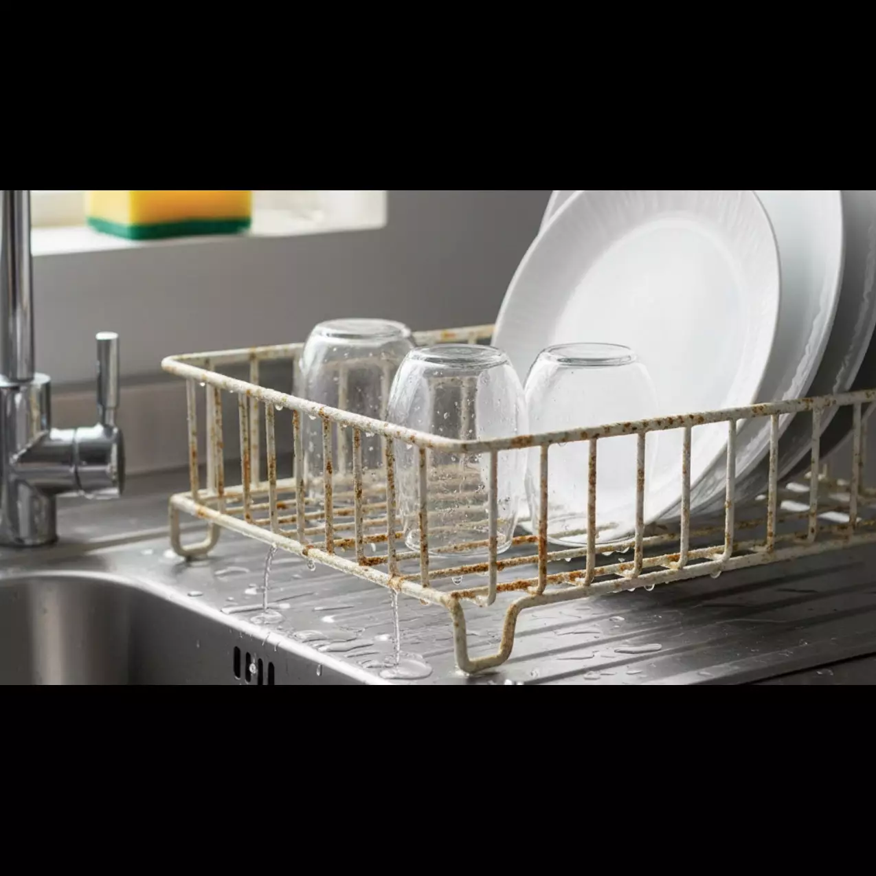 Rak piring berkarat jangan dibuang! Ini trik bikin kinclong seperti baru