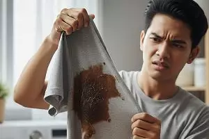 Bukan minyak goreng, ini cara pakai cuka makan untuk basmi noda lengket di pakaian