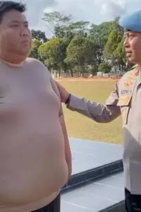 Nasib polisi ditegur atasan, sudah terlambat karena begadang, disuruh target kurus 30 kg pula