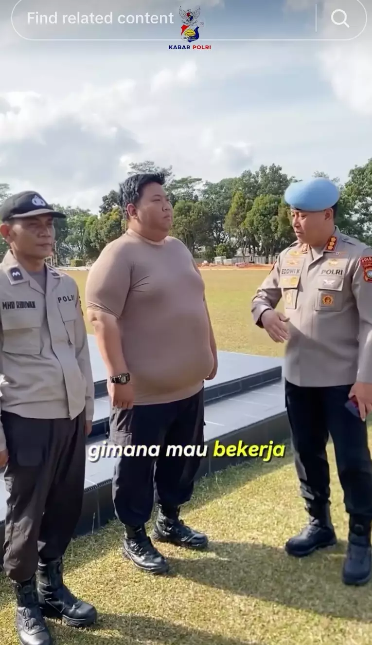Polisi Gendut Viral TikTok radengie dan kabarpolri