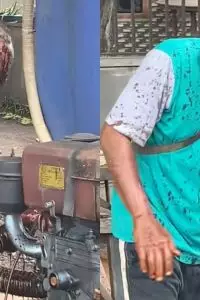 Terlihat dedikasi seorang sopir saat mencoba mengatasi kebocoran muatan cairannya sendirian di tengah jalan.