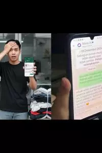 Momen cowok kecele saat ambil laundry ini kasih pelajaran jangan biarin orang tua asal pakai AI