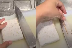 Cara mudah iris tempe tipis tanpa patah ala penjual tempe profesional