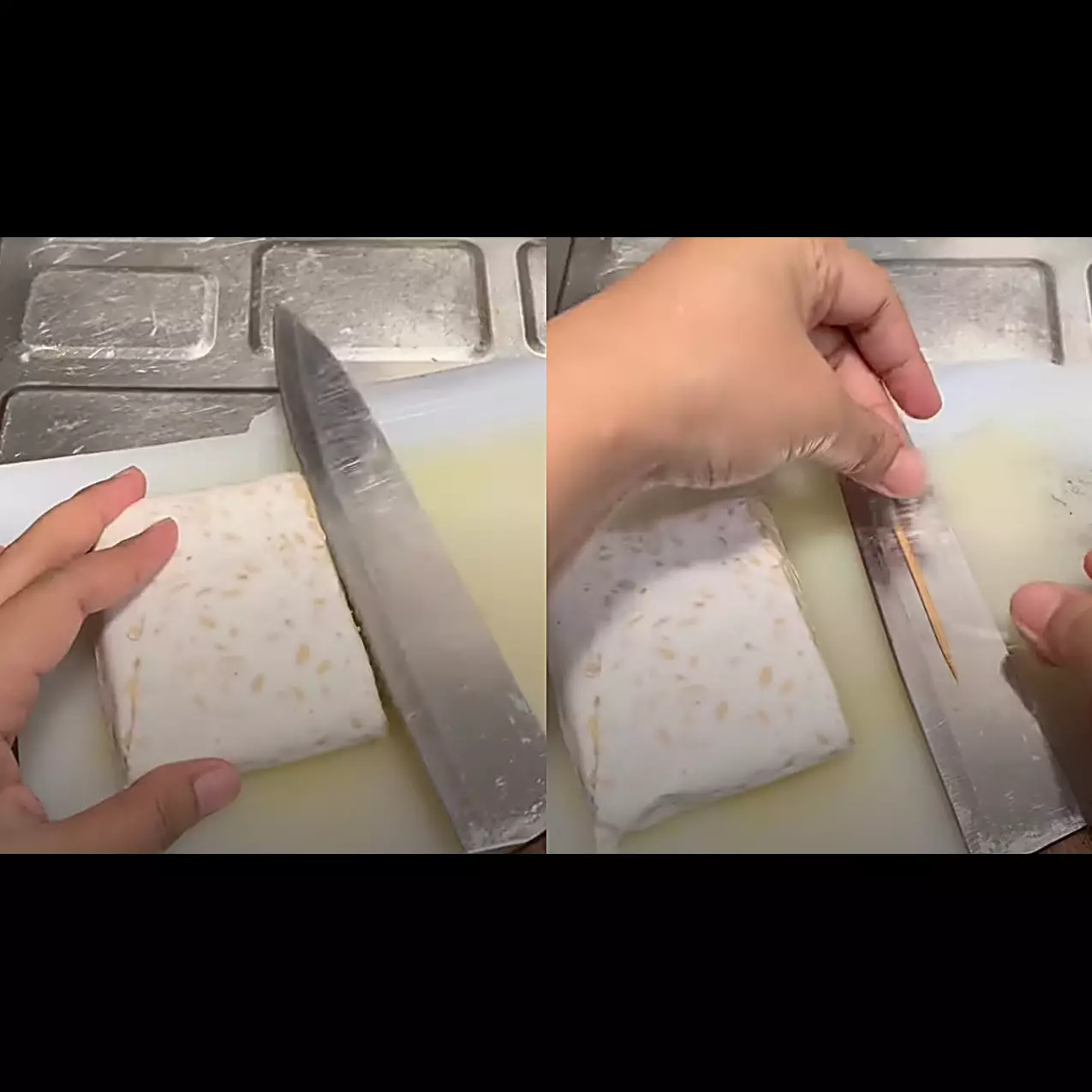 Cara mudah iris tempe tipis tanpa patah ala penjual tempe profesional