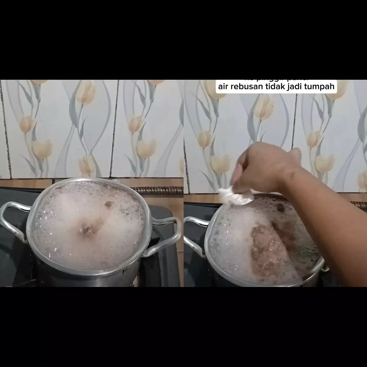 Cara mengatasi air rebusan meluber dengan trik minyak goreng