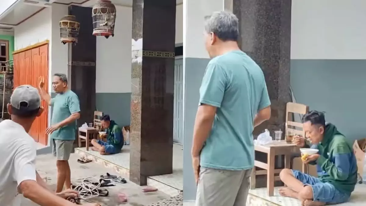 Aksi unik korban pencurian, bukannya segera lapor polisi, malah suguhkan makanan ke pelaku dulu