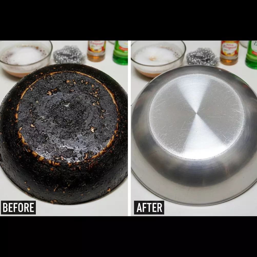 Tutorial membersihkan kerak gosong wajan paling irit dan hasilnya maksimal