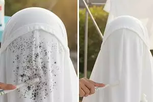 Cara membersihkan noda jamur di mukena putih pakai bahan dapur agar harum awet seperti laundry