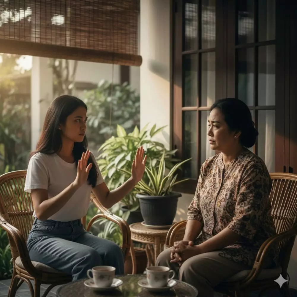 Cara menghadapi orang tua manipulatif © 2026 brilio.net