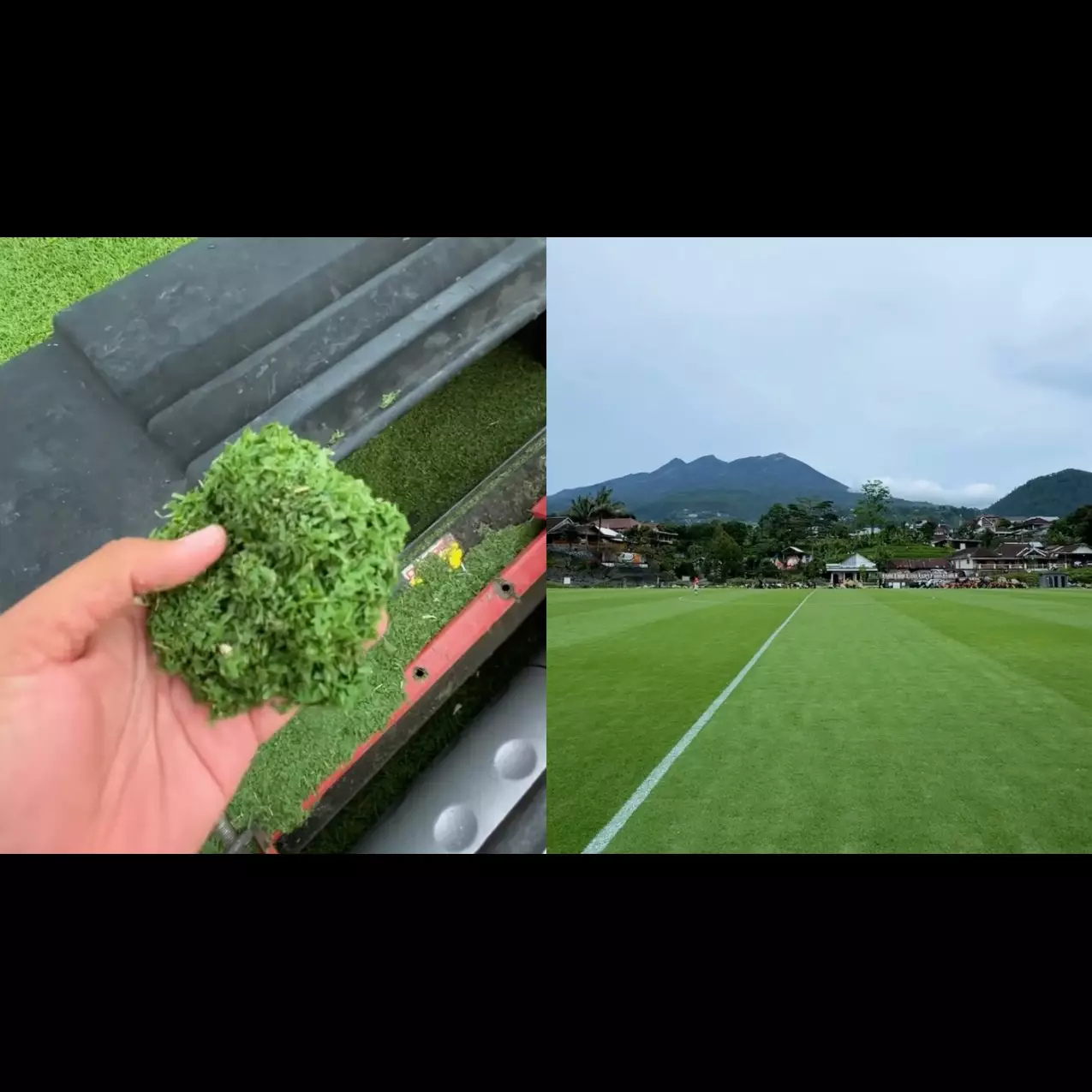 9 Potret mewah Gelora Desa Karang, lapangan viral kualitas internasional dengan view Gunung Lawu