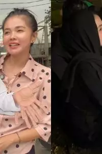 Tampak mereka duduk di pinggiran tanah lapang dekat makam, di atas gelaran tikar untuk menikmati makan sahur.