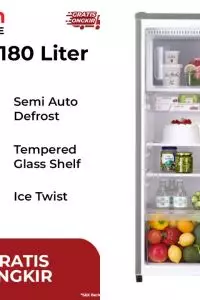 5 Rekomendasi kulkas 1 pintu tanpa bunga es, perawatan gampang dan ramah di dompet