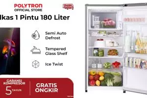 5 Rekomendasi kulkas 1 pintu tanpa bunga es, perawatan gampang dan ramah di dompet