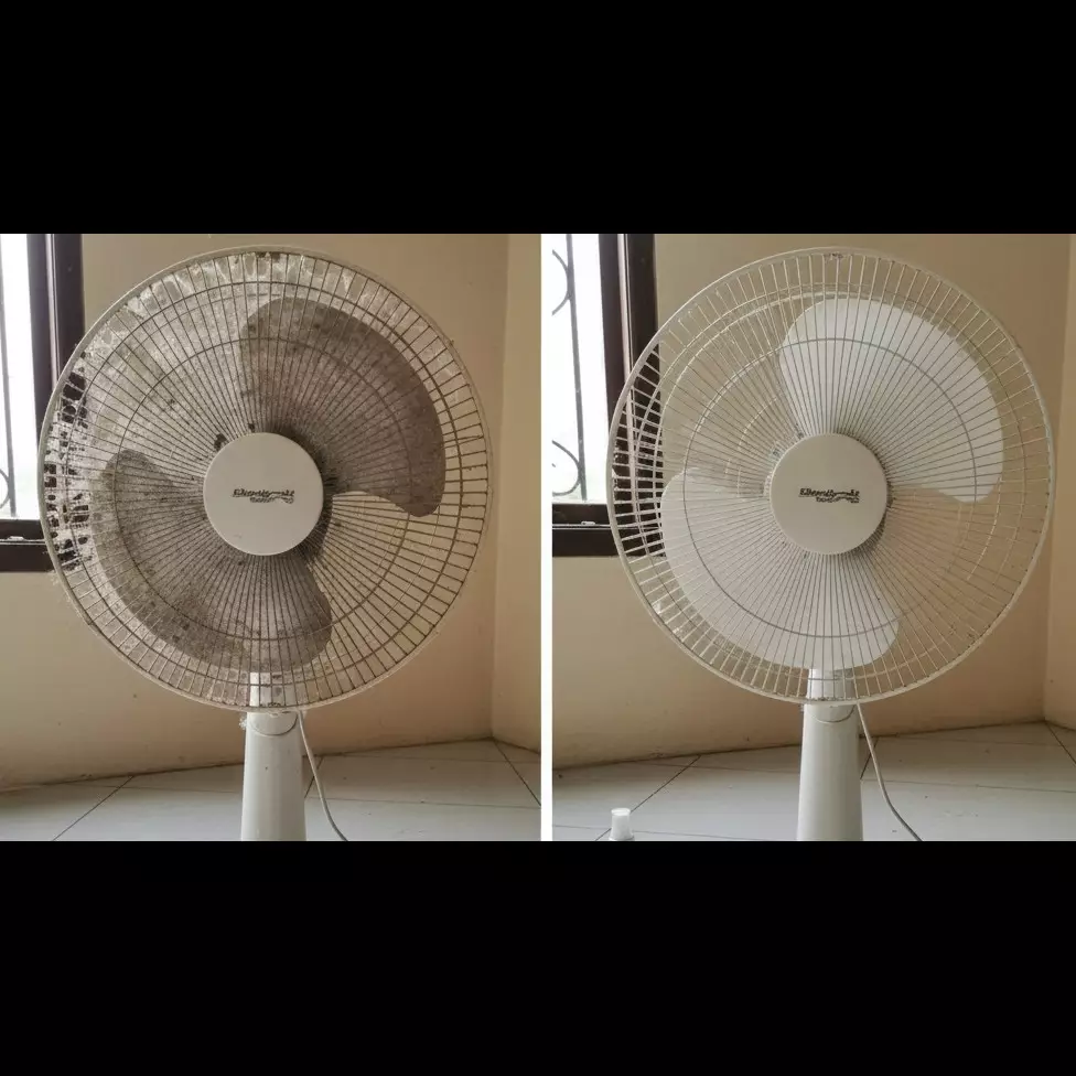 Trik kipas angin kinclong modal baking soda, nggak perlu capek lepas baut