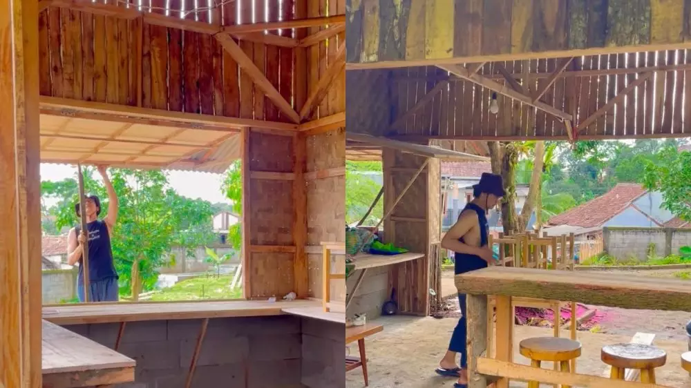 Bobby Tince buka warung Instagram/@boby_tince Bobby Tince buka warung Instagram/@boby_tince