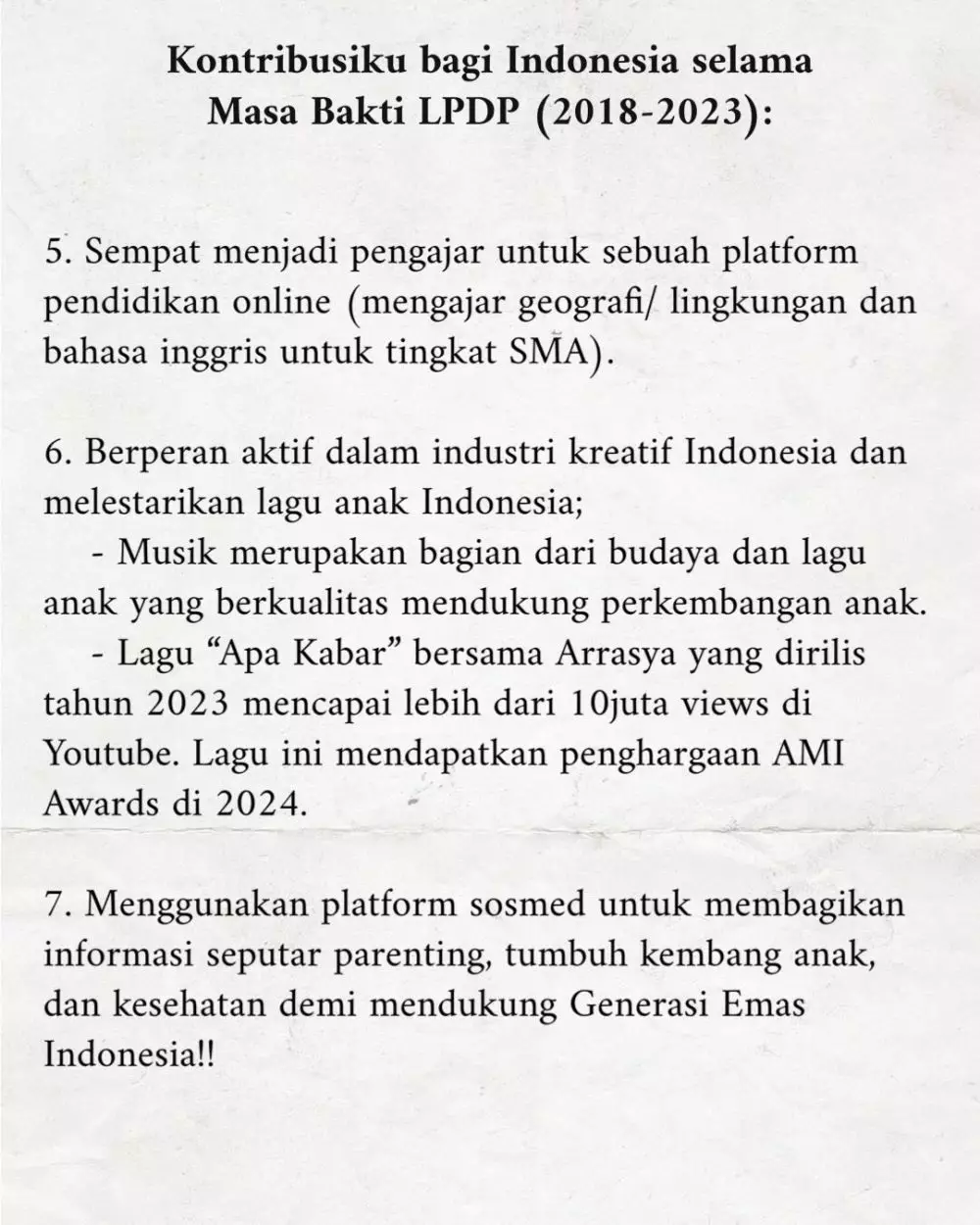 Tasya Kamila LPDP  Instagram @tasyakamila