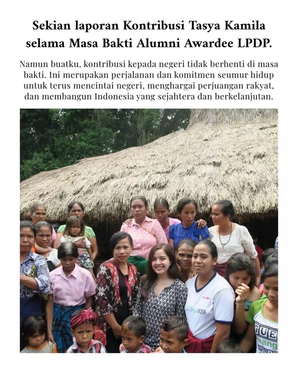 Tasya Kamila LPDP  Instagram @tasyakamila