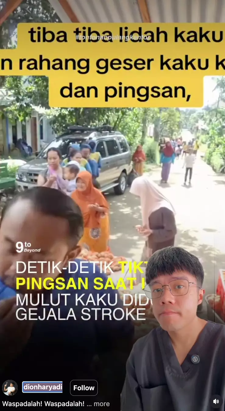 Mas Duqi Kremes Stroke Saat Live foto: TikTok/@masduqikremes; Instagram@dionharyad