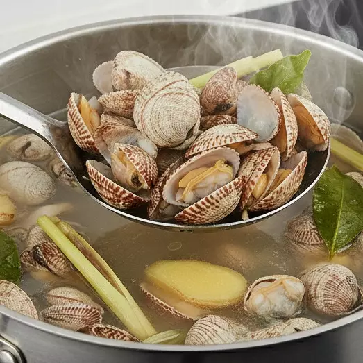 Cara praktis masak kerang dara: Cangkang gampang lepas dan aroma segar tanpa bau