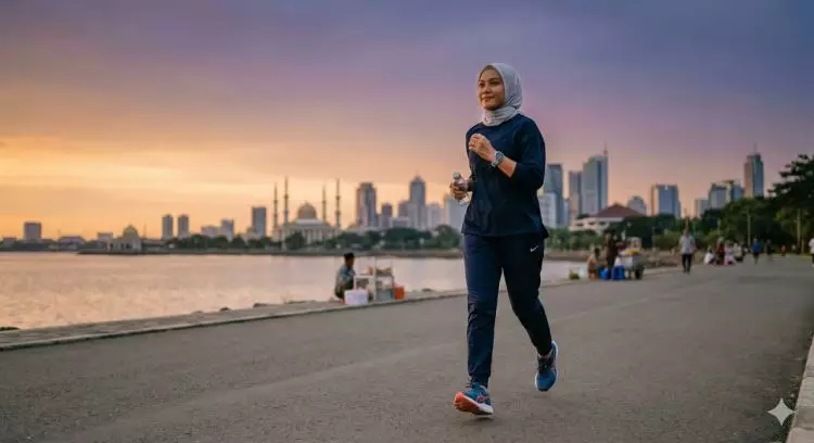 30 Caption foto ngabuburit lari jelang buka, kata-kata keren untuk tema sporty Ramadhan