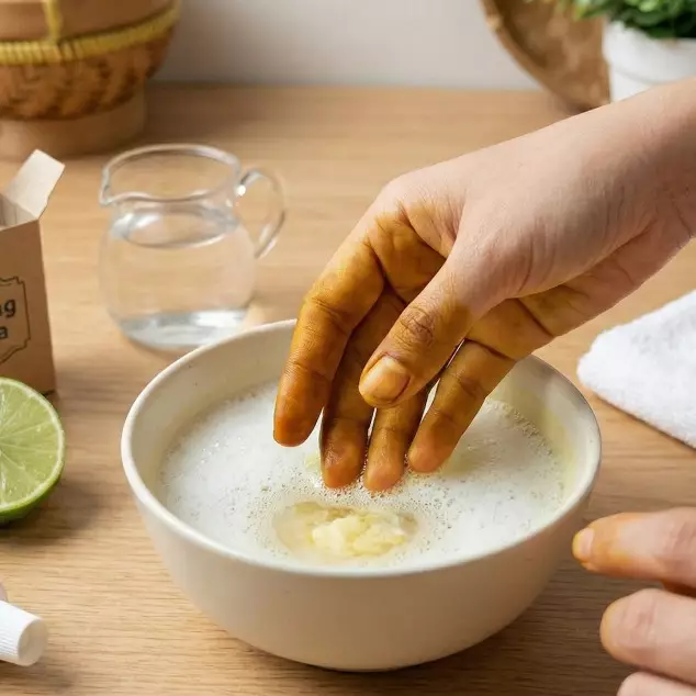 Tangan kuning kena kunyit? Gunakan 2 bahan dapur ini agar bersih seketika