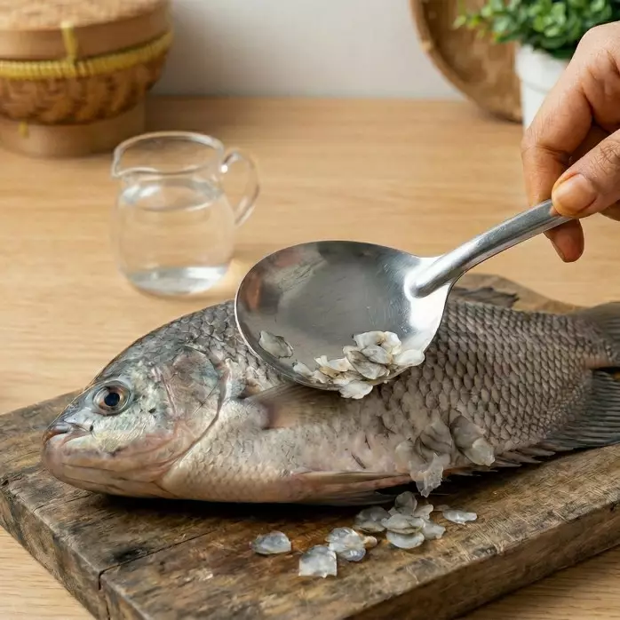 Cara aman membersihkan sisik ikan gurame tanpa takut terluka