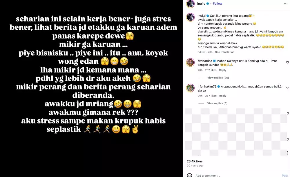 Inul Daratista Batal Umrah Instagram @inul.d