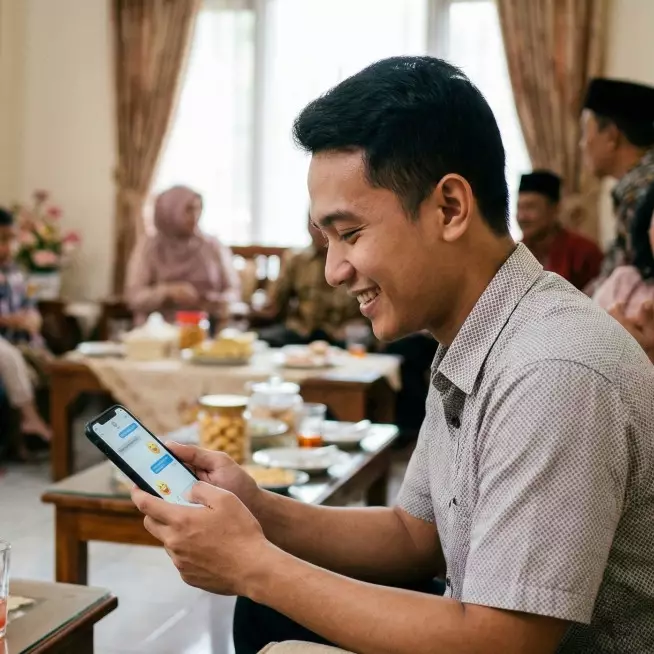 30 Gombalan lucu dari cewek buat cowok pas silaturahmi, bikin baper saat enak-enaknya makan opor