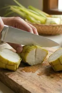 Solusi mengiris ketupat pulen agar hasilnya rapi dan tidak menempel di pisau