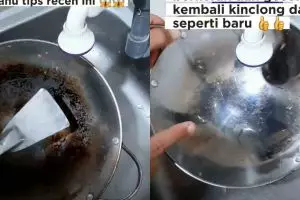 Nyesel baru tahu sekarang, rahasia wajan bersih tanpa kerak cuma pakai pasta gigi dan bahan dapur ini