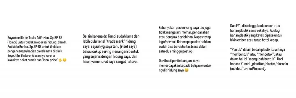 Rina Nose Operasi Hidung Instagram/@rinanose16