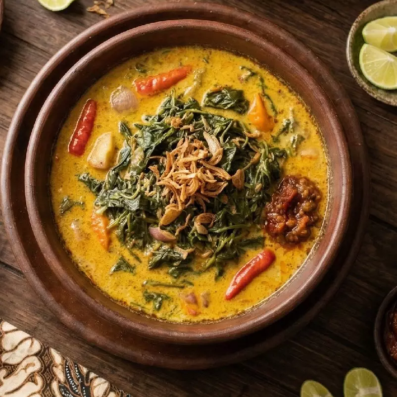 Resep menu sayur lebaran gulai daun singkong, ini rahasianya biar gurih dan pedasnya seimbang