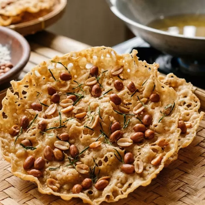 Cukup 1 tepung dan 1 kuning telur, rempeyek langsung renyah seperti buatan warung