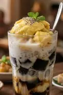 Resep es cincau durian yang segar untuk takjil di weekend yang tak terlupakan, manis dan praktis