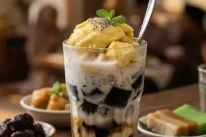 Resep es cincau durian yang segar untuk takjil di weekend yang tak terlupakan, manis dan praktis
