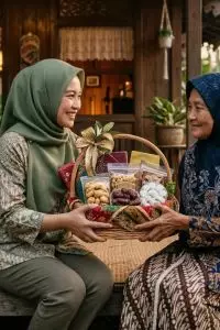 Salah satu tradisi yang paling melekat dan membuat hati terasa penuh adalah momen berbagi rezeki.