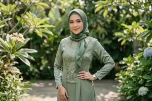 5 Ide pose foto outfit Lebaran sendiri yang profesional cuma pakai kamera HP