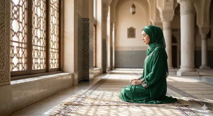 foto lebaran di masjid © 2026 brilio.net