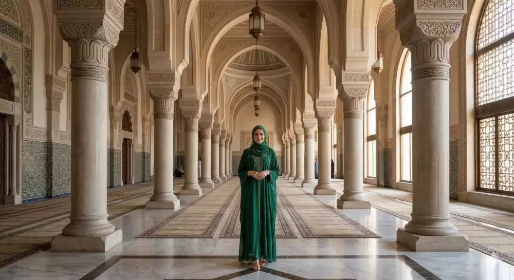 foto lebaran di masjid © 2026 brilio.net