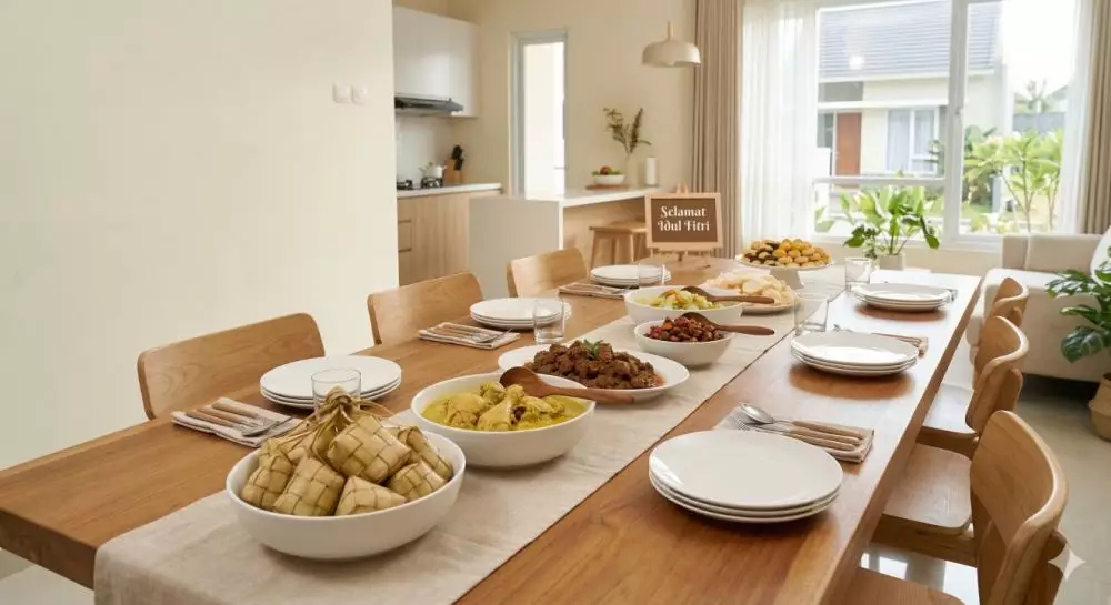 Meja makan lebaran aesthetic © 2026 brilio.net